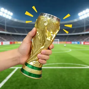World Cup Mexico Canada Resin Wine Glass, Trophy Cup Collectible Memorial Gift, Fan Souvenir Display Decoration
