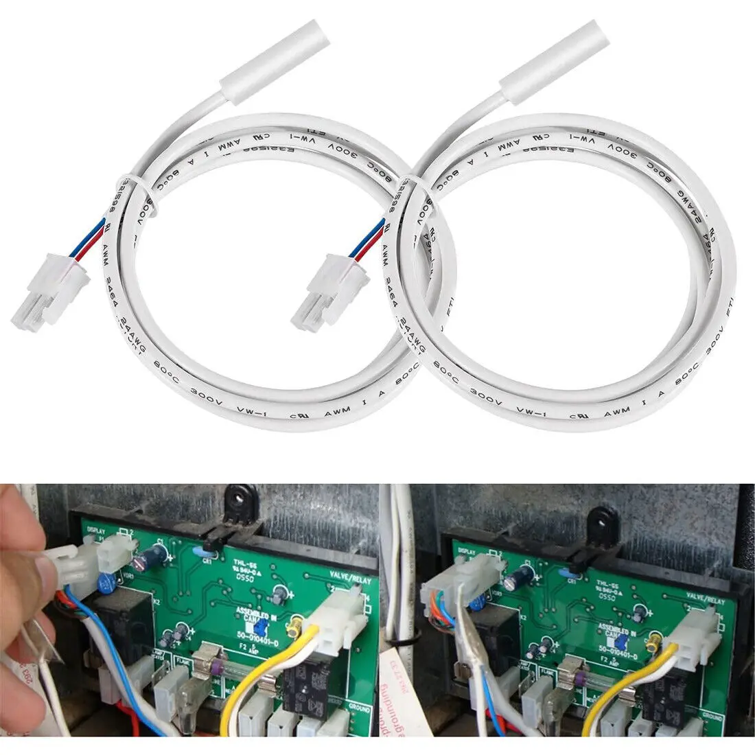 2 Pack Thermistor for Dometic RV Refrigerator Sensor Thermistor 3851210025