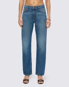 Mid Rise Blondie Crop - Mendocino Indigo