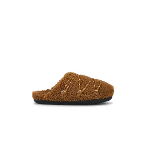 MOON BOOT Teddy Slipper in Cognac
