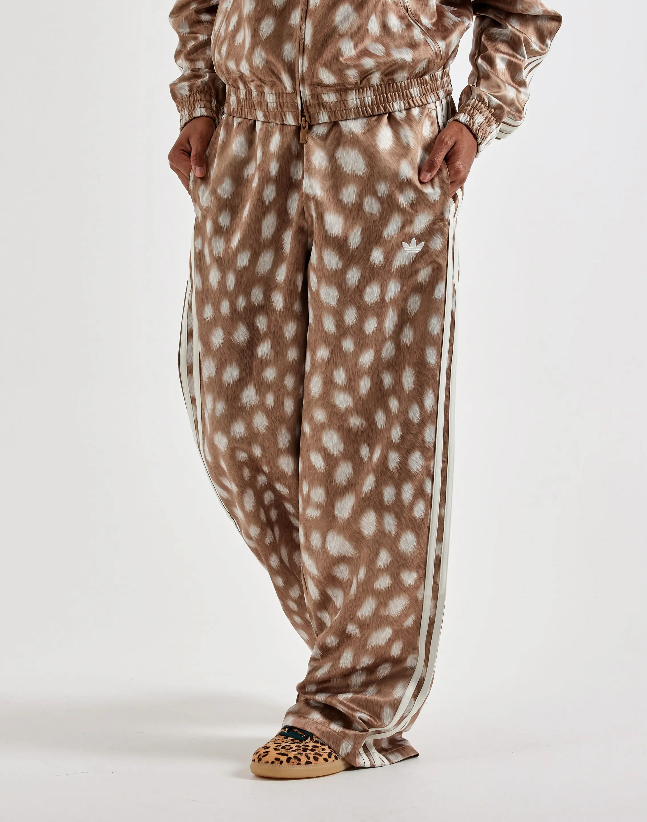 Womens Adidas Animal Print Firebird Track Pants