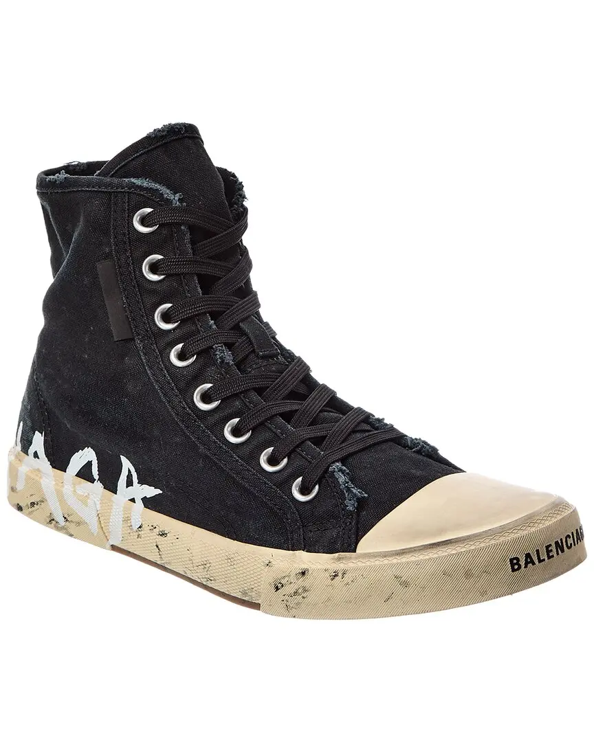 Balenciaga Paris Canvas High-Top Sneaker