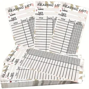 20/50 Pcs Reading List Bookmark Tracker, Personal Library Cards, Page Tracker Log for Students, Lovers, Readers, Literary Gifts, Book Accessories, Office Supplies