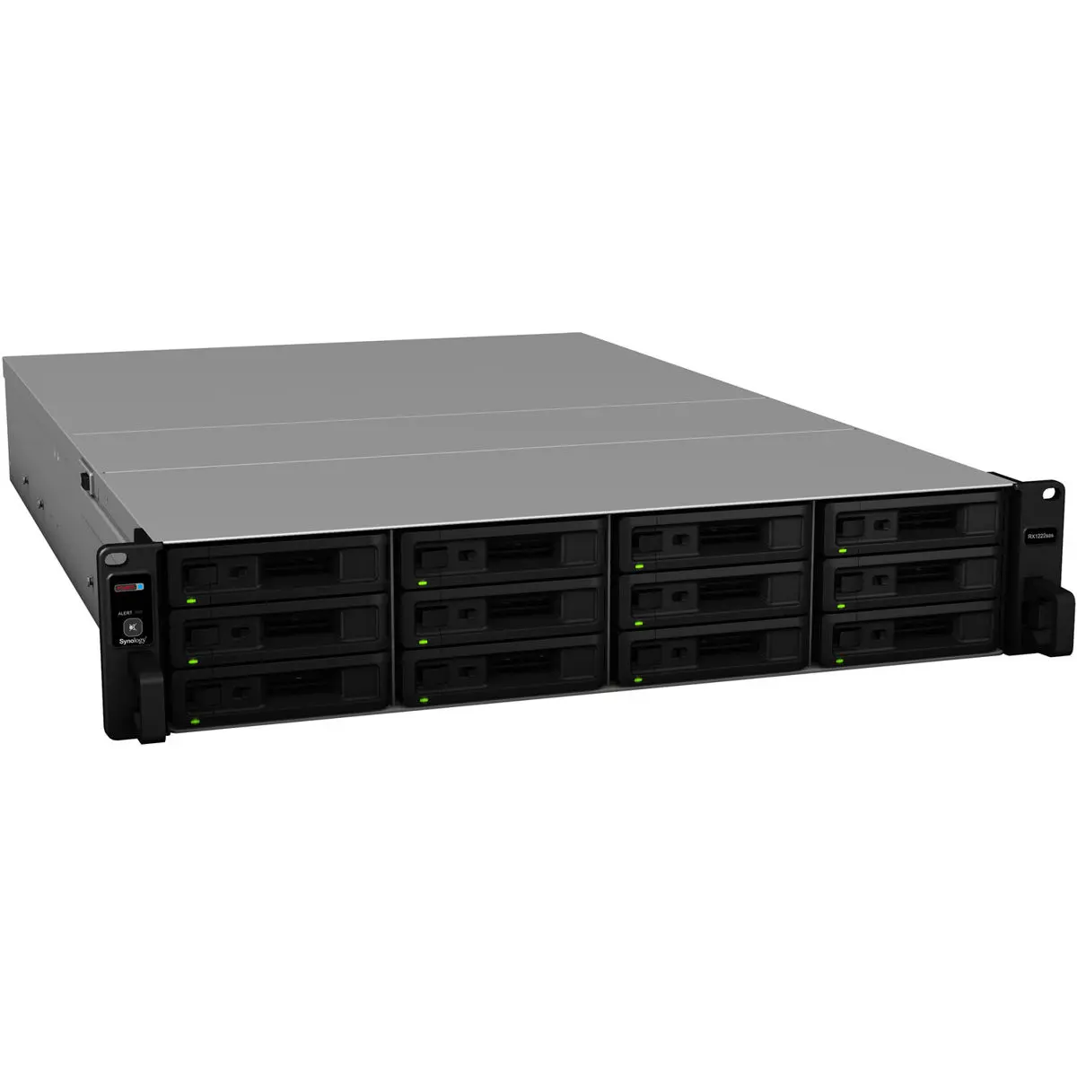 Synology RX1222sas 12-Bay SAS Rack Mount Storage Expansion Enclosure - Diskless, Compatible with NAS Systems