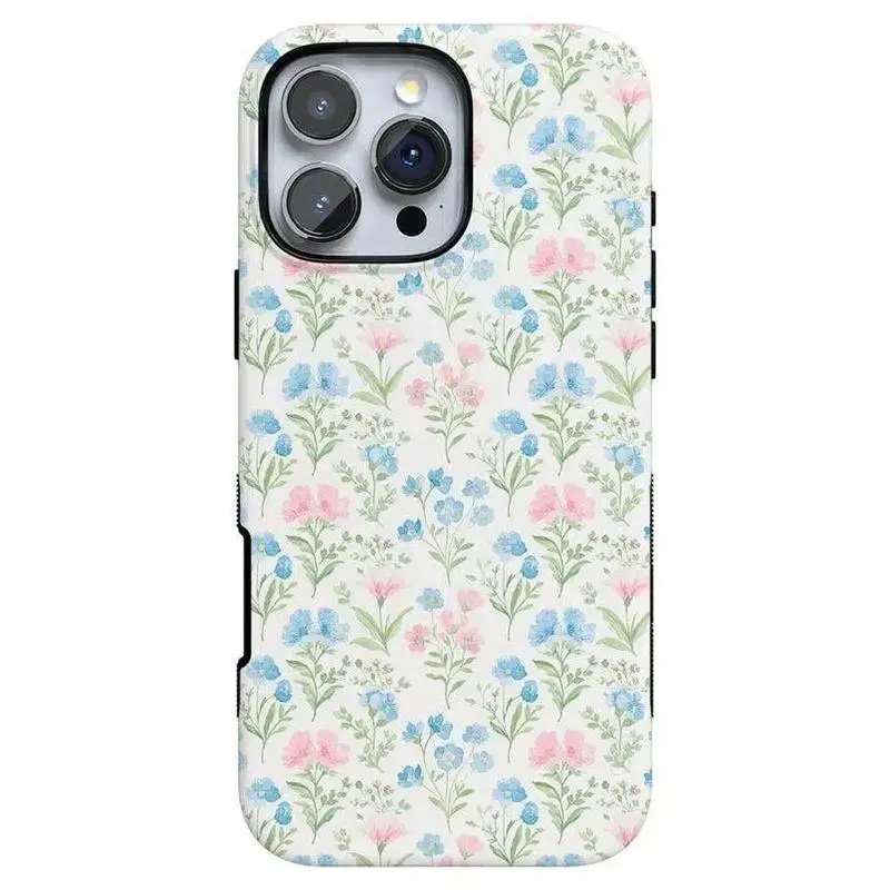 Casely Pastel Garden Sunday Best Custom Rubber Shockproof Smartphone Case - Dual-Layer Polycarbonate Casing, Tough Resistance, Flower Print Protective Accessory for Nature Lovers’ Devices