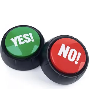 Funny Buzzer Button Toy - Talking Yes & No Buzzer Buttons Yes No Button - Answer Buzzers for Game - Show Yes Sound Button No Sound Button