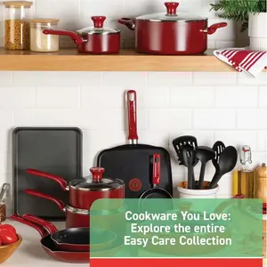 T-fal Easy Care 12-Piece Non-Stick Cookware Set, Pots and Pans - NEW
