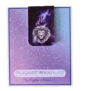 Leo Zodiac Horoscope Magnetic Bookmark by Krysta's Kreation - Perfect for Book Lovers