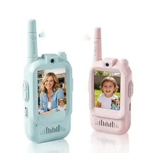 Video Walkie Talkies for Kids Handheld 2 Pack Rechargeable Video Intercom Kids Walkies Talkies Indoor Outdoor Toys for Family Games Outside Camping Hiking for Boys Girls Ages 3-12