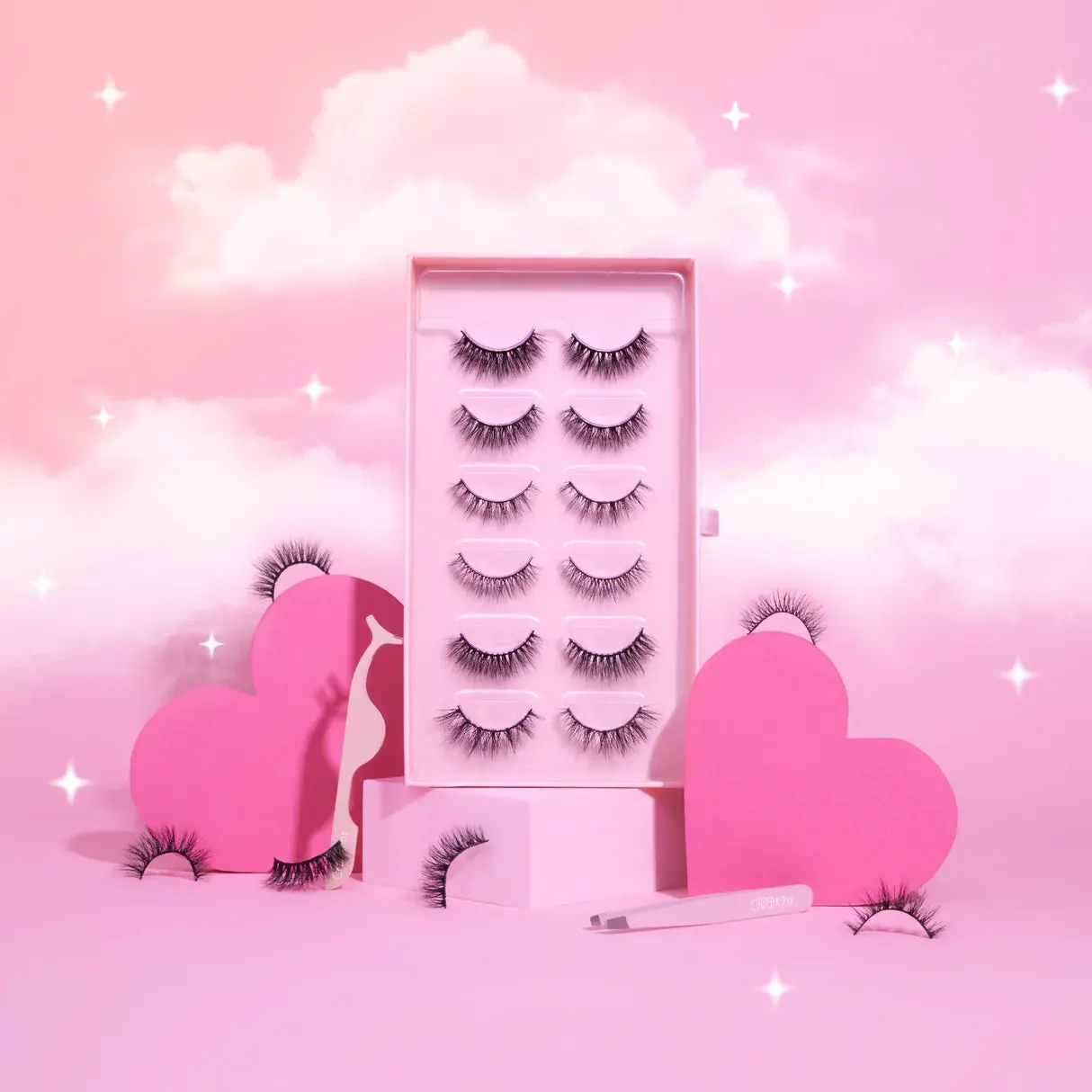 BEAUTY CREATIONS - CASUALLY LASHED FAUX MINK LASHES SET 0F 6 PAIRS