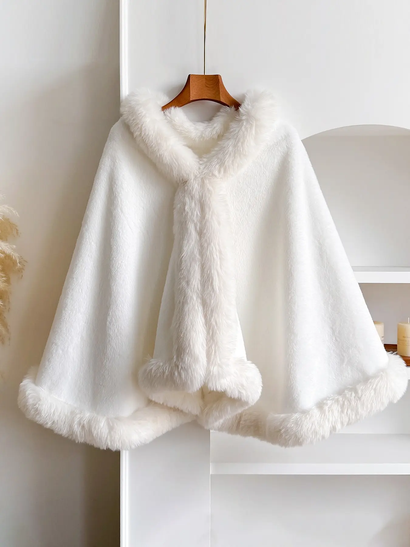 Women's Elegant Fashion Shawl, Warm Plain Color Wrap, High-End Stylish Accessory for Fall & Winter Daily Wear, Solid Color Shawl, Soft warm shawl, Shawl Cover Ups