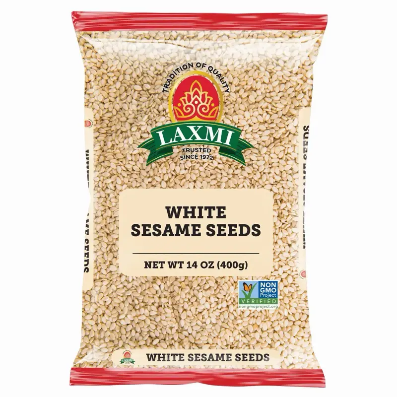 Laxmi All-Natural White Sesame Seeds - 14oz Laxmi All-Natural White Sesame Seeds - 14oz