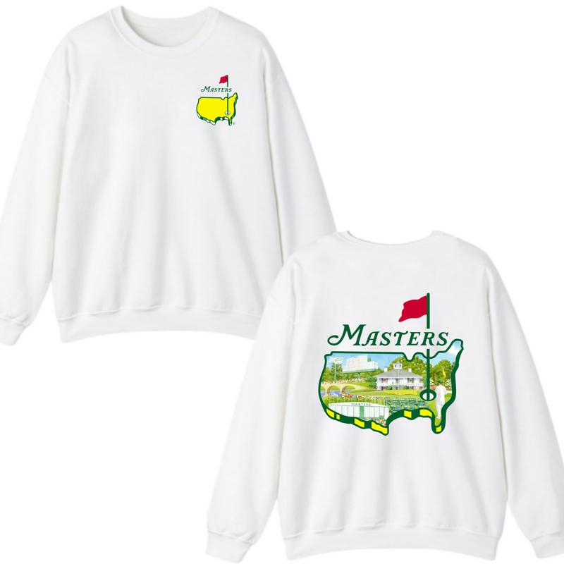 The Masters 2026 Sweatshirt – Masters Golf Crewneck with Soft Cotton 2-Sided Golf Graphic, Vintage Golf Streetwear Inspired by Golf Equipment, Golf Stuff & Golf Things Style, Casual Hoodie for Men, Perfect Gift for Golf Enthusiasts