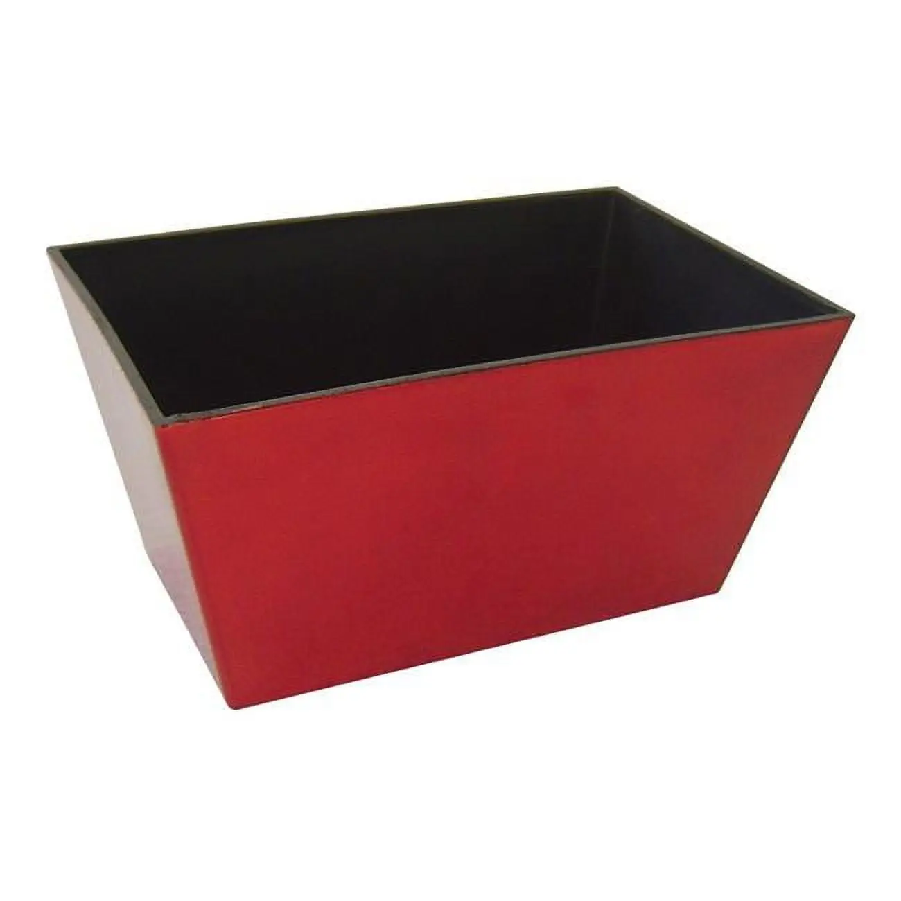 Cheungs PP-112SR Outdoor Rectangular Planter, Tapered Shape Body - Shiny Red