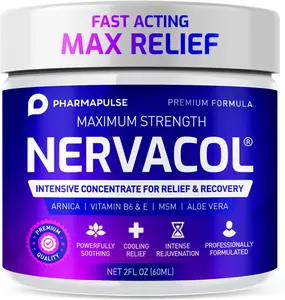Pharmapulse Neuropathy Nerve Relief Cream – Maximum Strength for Feet, Hands, Legs, Toes, Lower Back - Alpha Lipoic Acid, Arnica, Vitamin B6, Aloe Vera, MSM