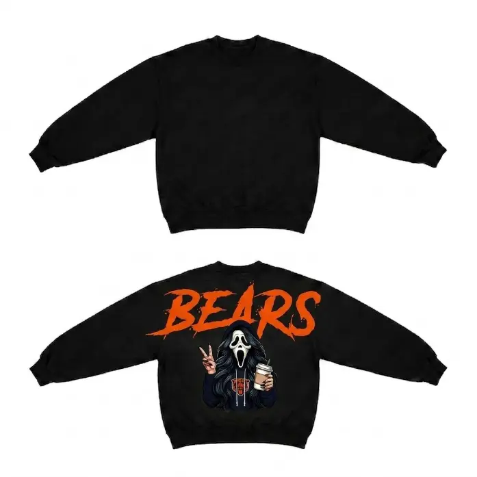 [Sweatshirt] Ghostface All Team Black Sweatshirt, Halloween Gift