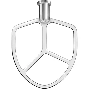 Stainless Steel Flat Beater Replacement for kitchenAid 5qt-6qt, Bowl-Lift Stand Mixer Accessories Fit for Professional 5 Plus and 600 Seris Mixers, Heavy Duty and Dishwasher Safe