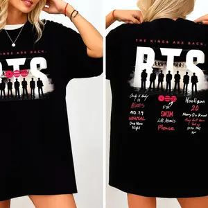 Arirang Tracklist The Kings Are Back Shirt, Bangtan 2026 Album Songs Concert Tee, Merch Gift for Fan QQZ