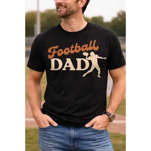 Football Dad T-shirt | Vintage Script Football Player Tee