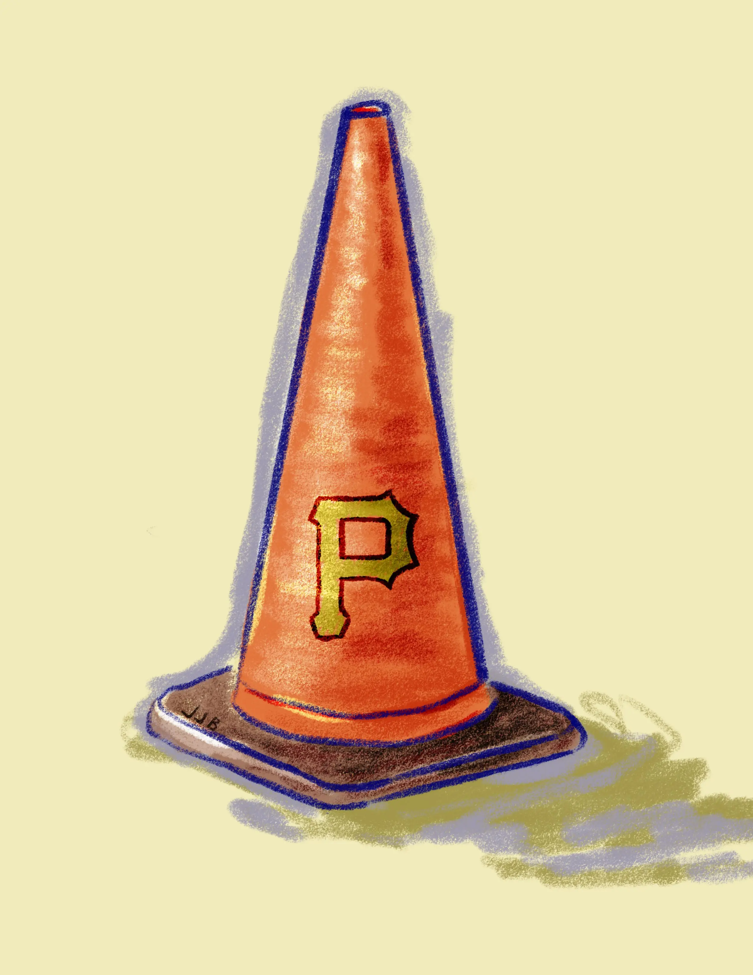 Pittsburgh Pirates Cone Art Print Wall Decor