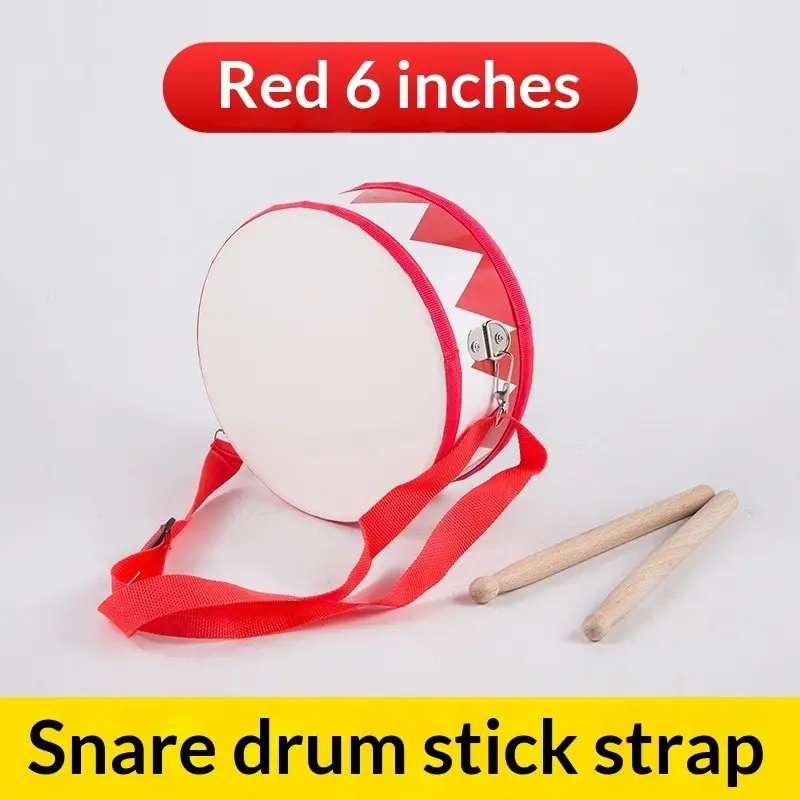 Small Hand Drum Round Portable Percussion Drum Olf Music Instrument, Preschool Early Education Toy, Realistic Simulation Drum, Educational Plaything for Kids, Light Drums
