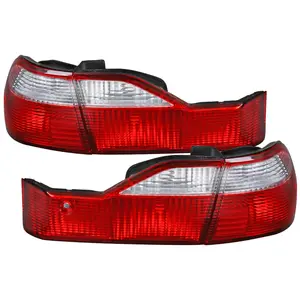 1998-2000 Honda Accord Sedan Red/Clear Tail Lights