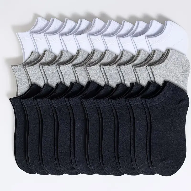 10/20 Pairs of Solid Color Thin Socks, Suitable for Both Men and Women,  Ideal for Outdoor Activities, Suitable for Wearing Outdoors Knitted Fabric Womenswear