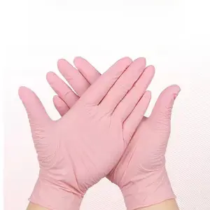 100pcs Disposable Nitrile Rubber Gloves, 3-Mil Latex-Free Tattoo Nail Salon Cleaning Gloves, Non-Toxic & Durable Protection