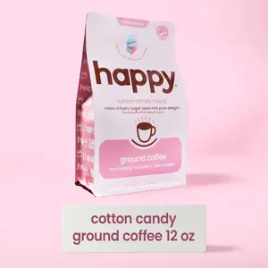 Cotton Candy Flavored Ground Coffee - 12 oz - Limited Edition | Happy Products