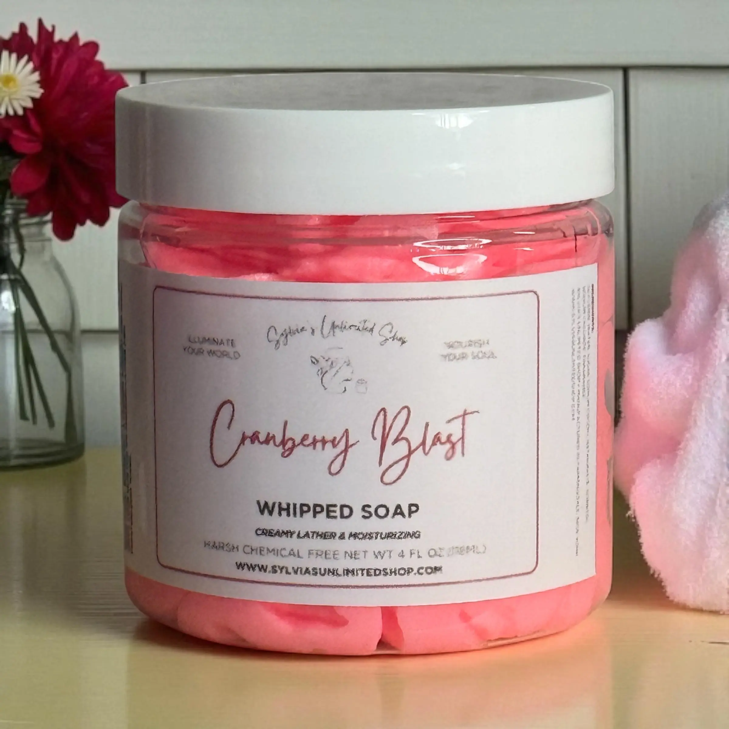 4oz. Cranberry Burst Whipped Soap