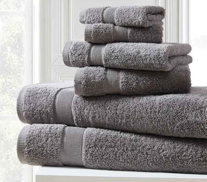 Blissful Bath 100% Cotton 6Pc Bath Towel Set