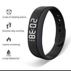 Smart Bracelet LED Digital Waterproof Smart Clock Smartband With running pedometer Monitor Smart Band Vibration Alarm Reminder Card Detection