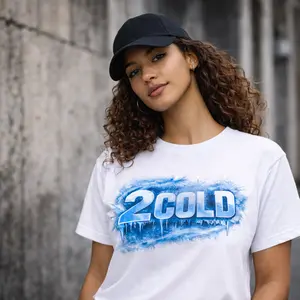2 Cold Icy Logo Streetwear T-Shirt | Frozen Graphic Tee