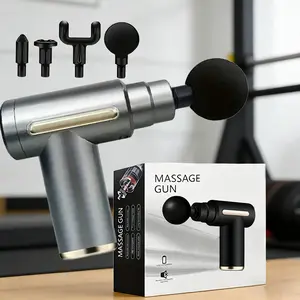 Portable Massage Gun, 6 Speed Digital Fascia Massager, Muscle Massagers, USB Rechargeable, Ergonomic Design, Ideal Gift for Father's Day, Valentine's Day