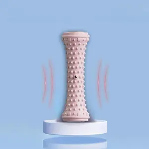Massage roller, deep muscle massage, rough surface, medium hardness, manual fitness equipment, suitable for yoga and fitness, home rehabilitation massage, stylish design, durable structure.
