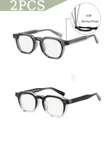 Caterside Elegant Unisex Glasses, Trendy Casual Frames, Stylish Square Frames, PC Tr Frame Material, Anti-Blue Light Design, Spring Hinge Adjustable Fit, Suitable for All Seasons