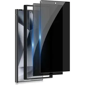 2 Pack for  Galaxy S24 Ultra  Screen Protector Tempered Glass, Anti-Spy, Full Coverage, S24 Ultra Accessories, Case Friendly, Easy Installation