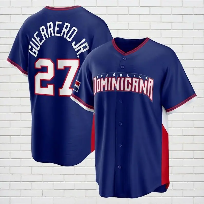 Vla.dimir Guerr.ero Jr. 27 Domi.nican Republic Baseball Jersey