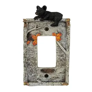 Electrical Cover Plate Single-Birch Bear