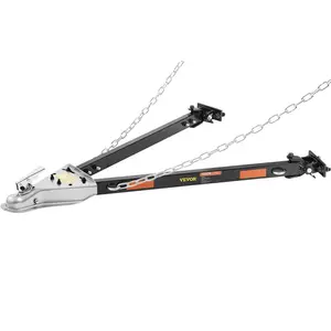 VEVOR Tow Bar,  5500 lbs Towing Capacity with Chains, Powder-Coating Alloy Steel Bumper-Mounted Universal Towing Bar, Coupler Fits 2-Inch Ball Hitch, 39.4-Inch Opening Width, for RV Car Trailer Truck
