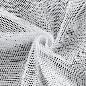 63 x 59 Inch White Mesh Fabric, Slightly Stretch Mesh Fabric Cuttable Netting Fabrics Meshes for Sewing Projects Shopping Bag