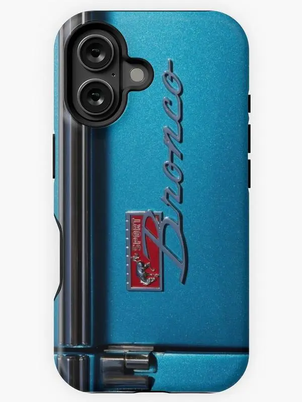 Ford Bronco emblem iPhone Case Ford Bronco emblem iPhone Case