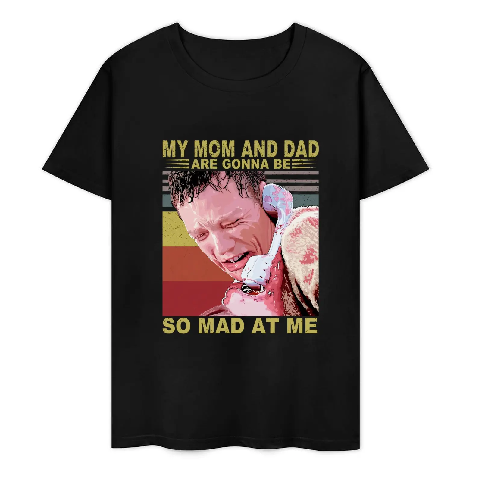 My Mom And Dad Are Gonna Be So Mad At Me Shirt, Scream Ghost Face Matthew Lillard Fan Lover T-Shirt, MATTHEW LILLARD  Casual Fit Fabric Top