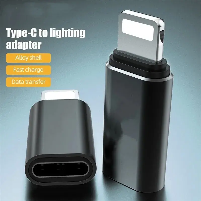 Type-C (USB C) to Lightning Adapter Keychain Cable Charger – Fast Charging Converter, Compact & Portable USB-C to Lightning Connector with Premium Aluminum Alloy Construction