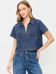 Old Navy Women's Double-Pocket Popover Top