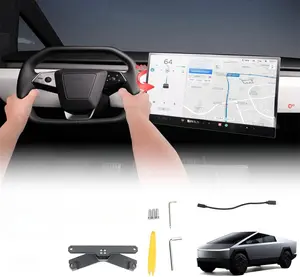 Screen Swivel Mount Tesla Cybertruck Accessories 2023-2025 Maintains Original Height Dashboard Navigation 4 Way Rotation Adjustment Screen Rotating Holder