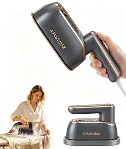 A PLUS MAX  2-in-1 Travel Steamer for Clothes, Portable Clothes Steamer, Handheld Garment Steam Iron, for Wrinkle Remover Dress Shirts Home Trip Rotatable