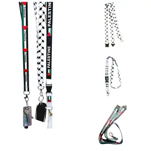 Lanyard - Palestine or Keffiyeh Key Holder / Badge Holder / ID Holder Lanyards