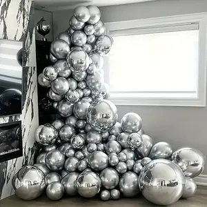 18 Balloons (15 Medium Size & 3 Large Size), Matte Latex Balloons for Christmas Party Decorations, Birthday, Wedding, Graduation, Photography Props