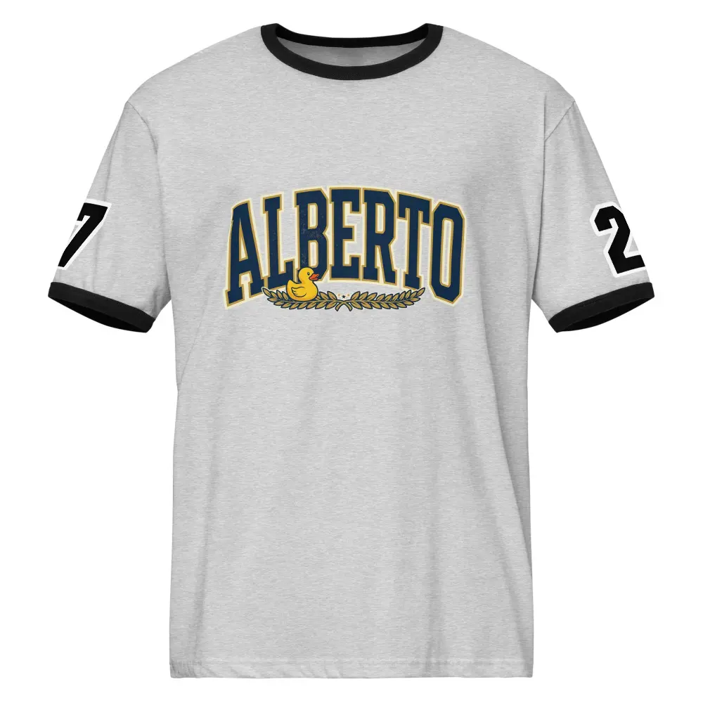Alberto & Izzy Retro Casual Short-Sleeve Baby Tee, Suitable for Joggers